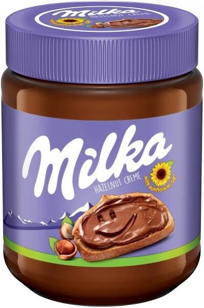 Milka Lískooříšková pomazánka s kakaem 600g (Kartonové balení : 6 ks)