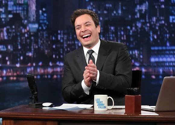 Jimmy Fallon hosts "The Tonight Show" on Feb. 21, 2013.
