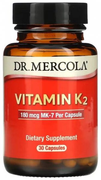 Vitamin K2, 180 mcg, 30 Capsules