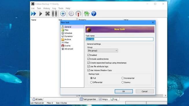 Dateien sichern: Cobian Backup