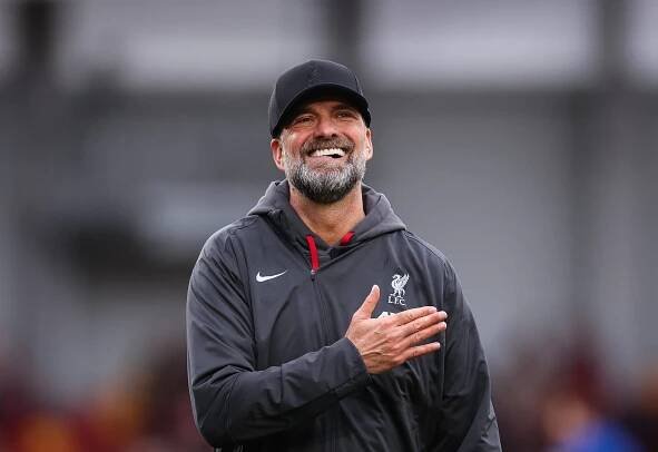 Jurgen Klopp celebrates