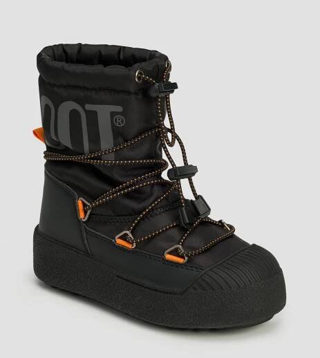 Dětské sněhule Moon Boot Jtrack Polar v Černém Barevném Odstínu