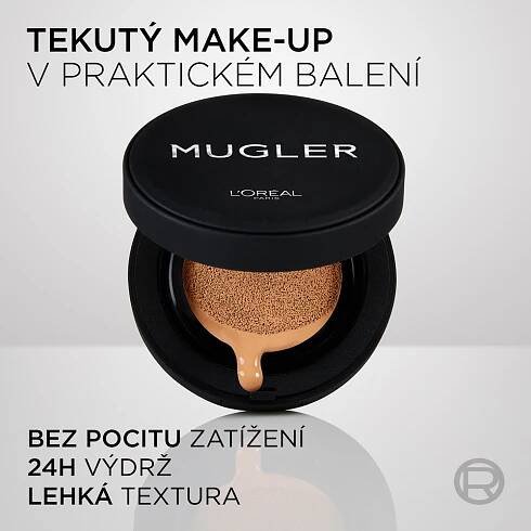 L’Oréal Paris x Mugler dlouhotrvající kompaktní make-up pro plné krytí