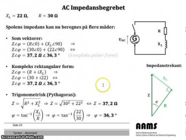 AC Impedansbegrebet - spolen (2/3)