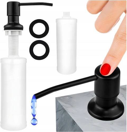 DÁVKOVAČ NA TEKUTINY DO KUCHYŇSKÉHO DŘEZU NA KUCHYŇSKOU DESKU 300 ml