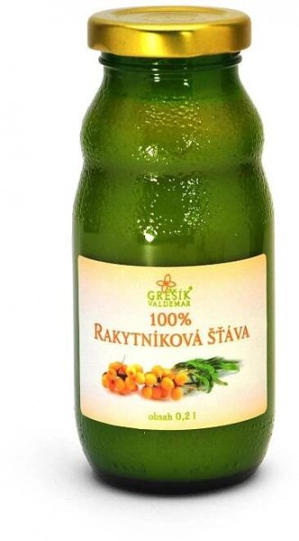 Grešík Valdemar Šťáva Rakytníková 100% 0,2 l