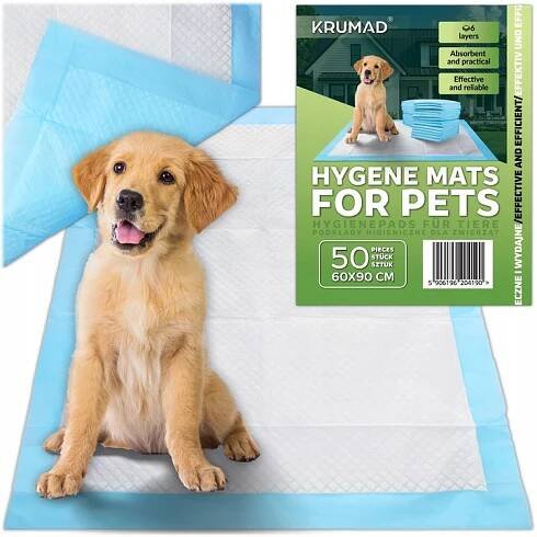 Hygienické absorpční podložky pro psy na   60x90 cm 50 ks