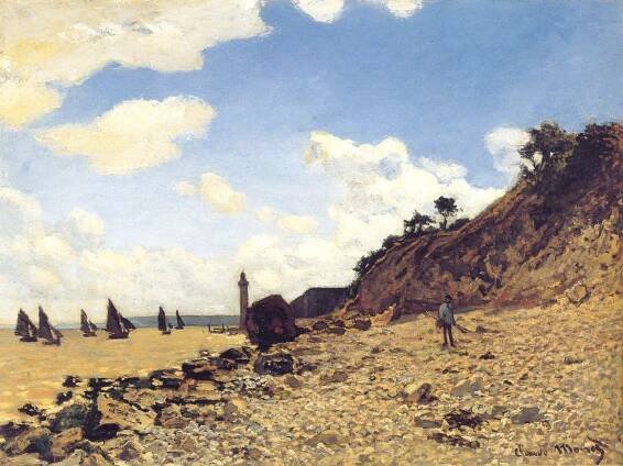 beach at honfleur
