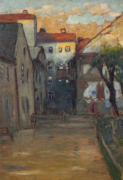 Soubor:František Hlavica - Městské zákoutí, 1920.jpg
