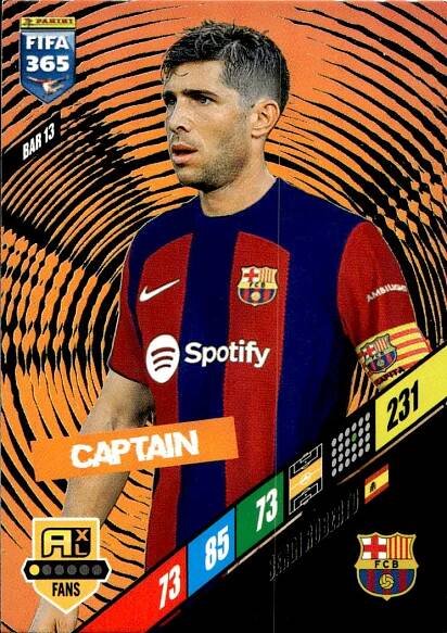 Captain SERGI ROBERTO 2024 Panini FIFA 365