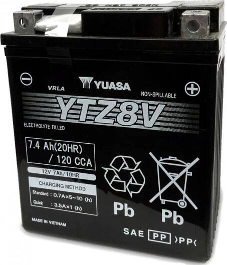 Yuasa YTZ8V 12V 7Ah