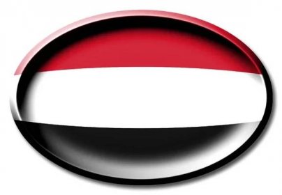 Jemens Flagg Rundt Hvit Bakgrunn – stockfoto