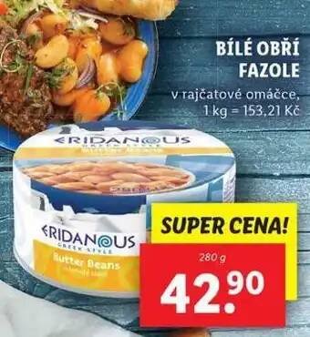 Lidl Bílé obří fazole nabídka