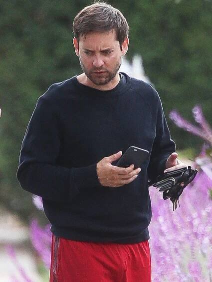EXCLUSIVE: *NO WEB UNTIL 5.30PM PT* *PREMIUM EXCLUSIVE RATES APPLY* Tobey Maguire seen for the first time since it was announced he and wife Jennifer Meyer have split