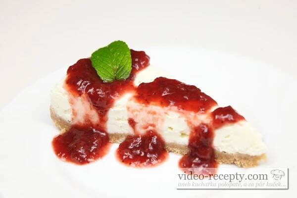 Jahodový cheesecake - recept a videorecept