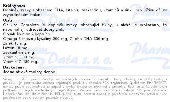Ocuvite Complete cps.60+30 ZDARMA | Moje lékárna