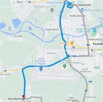 Pneuservis Pardubice, Chrudim, Starý Mateřov 