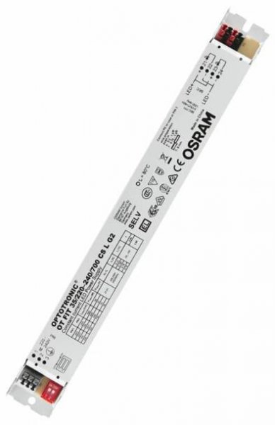 Budič LED, řada: OPTOTRONIC 4052899522534 27 → 51V 500 mA, 600 mA, 650 mA, 700 mA 35.7W IP20 konstantní proud