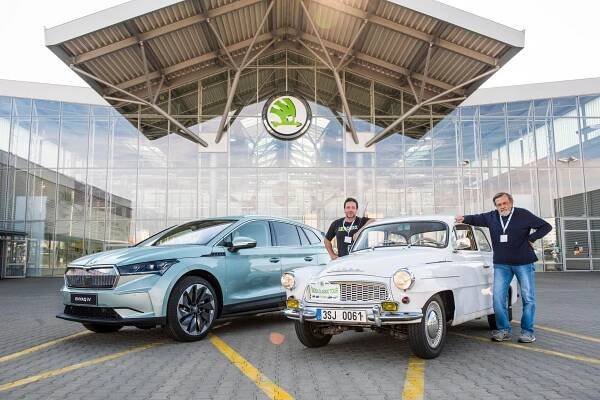 Soutěž o nejpřesnějšího škodováka. Automobilového závodu se zúčastnil i nový šéf