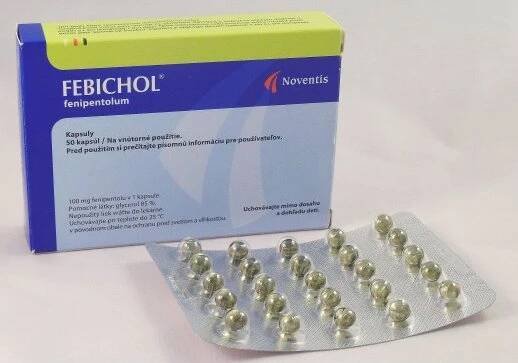 Febichol 100 mg 50 cps.