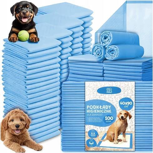 PODLOŽKY PRO PSY HYGIENICKÉ UČENÍ SAVÉ   100 KUSŮ 60 X 90 CM