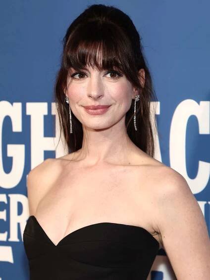 Anne Hathaway attends the opening night of "The Music Man" 