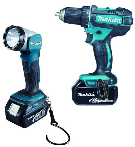 Makita DDF482RFJ1 Aku vrtací šroubovák se svítilnou 3x Li-ion LXT 18V/3,0 Ah,Makpac