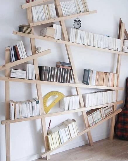 10 DIY pour la déco de votre salon | Shake My Blog | Conception de bibliothèque, Diy bibliothèque, Idee deco
