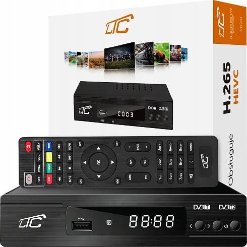 DEKODÉR POZEMNÍHO TV TUNERU DVB-T2 a DVB-C H.265 HEVC FULL HD USB HDMI PILOT Kód výrobce LXDVB506