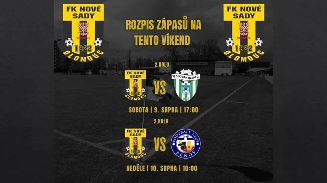 ROZPIS ZÁPASŮ NA TENTO VÍKEND
