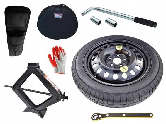 nové DOJEZDOVÉ KOLO 125/70 R16 VOLKSWAGEN PASSAT B6 + SADA (obal)