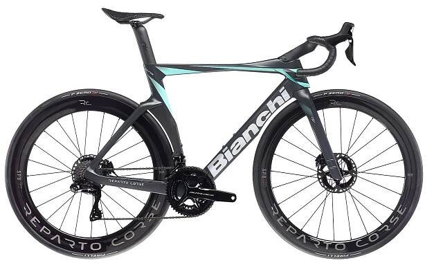 Bianchi Oltre RC Disc Black Carbon/ CK16 Luna Dura Ace + WATT 2024