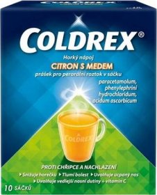 Coldrex Horký nápoj s citronem a medem 10 ks