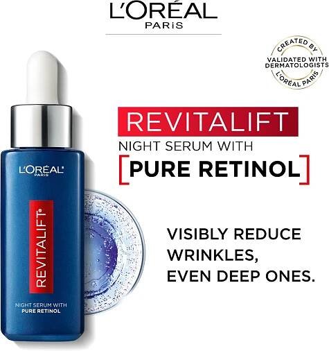 L’Oréal Paris Revitalift Laser Pure Retinol noční sérum proti vráskám