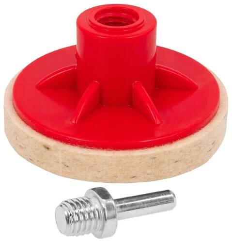 PLST LEŠTÍCÍ KOTOUČ NA VRTACÍ BRUSKU 75 mm M14 + ADAPTÉR