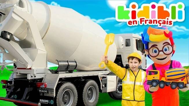 Joue avec un vrai camion ciment!