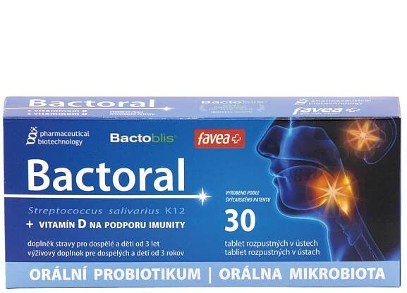 Bactoral + Vitamín D 30 tablet