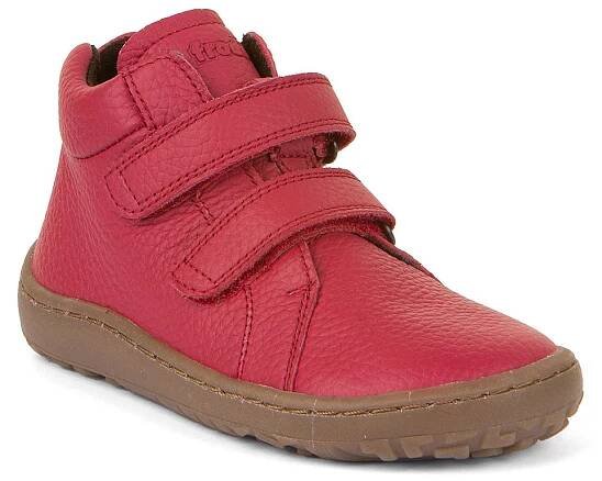 FRODDO BAREFOOT dětská celoroční obuv HIGH TOPS red G3110227-7