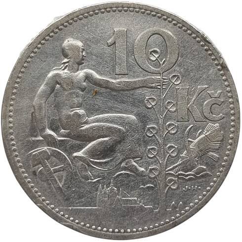 10 Kč - Desetikoruna (1932) (Wč.100) | Zlato bez DPH