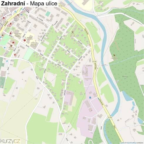 Zahradní - mapy | Kurzy.cz