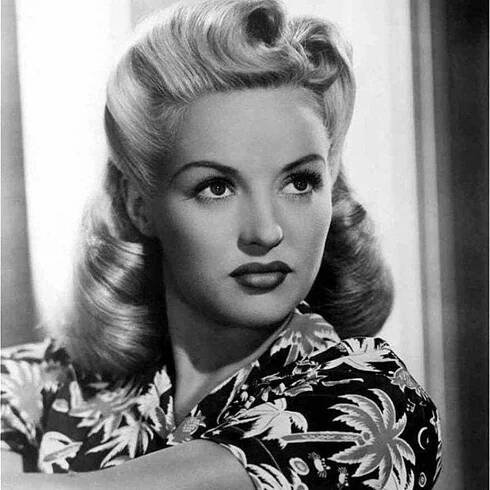 Betty Grable Victory Rolls Hairstyle