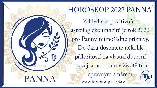 Roční Horoskop Zdraví 2022 Panna