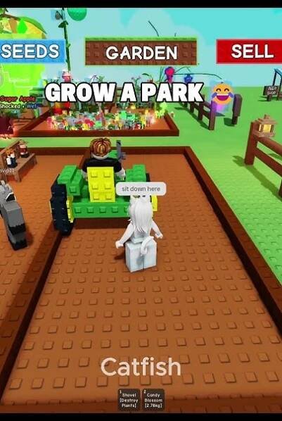 Park in grow a garden #growagarden #roblox #usa