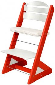Jitro Dětská rostoucí židle Plus barevná Červená + bílá