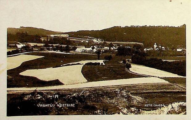 Vrbatův Kostelec - Pohlednice místopis