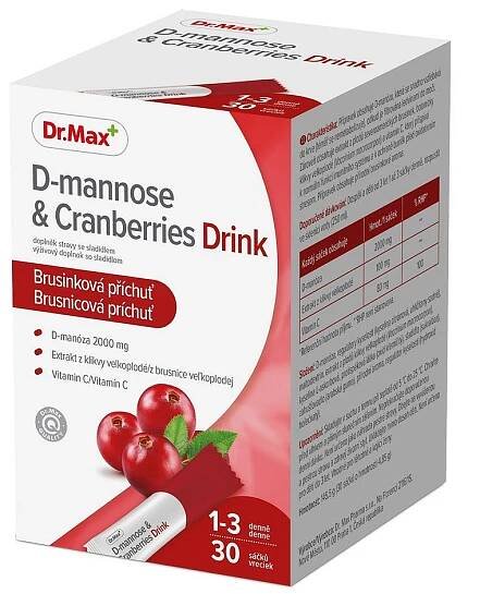 Dr.Max D-mannose & Cranberries Drink 30 sáčků
