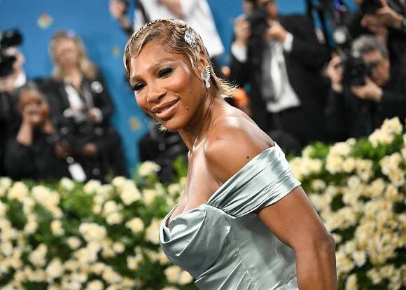 Serena Williams at The 2025 Met Gala Celebrating "Superfine: Tailoring Black Style" held at the Metropolitan Museum of Art on May 05, 2025 in New York, New York.