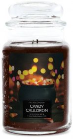 Village Candle Velká vonná svíčka ve skle Candy Cauldron 645g