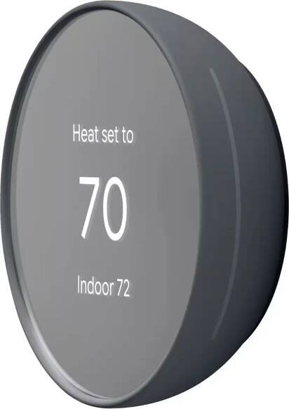 Google Nest Smart programovatelný Wifi termostat mlha dřevěné uhlí sníh zbrusu nový