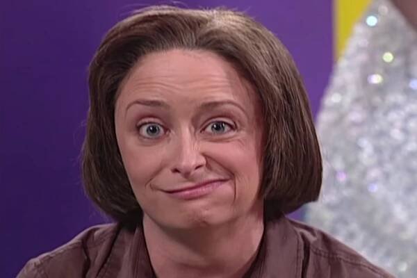 Rachel Dratch as her iconic "Saturday Night Live" character Debbie Downer.